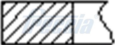 Freccia FR10-127600 - Комплект поршневих кілець autodetail.com.ua