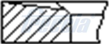 Freccia FR10-380400 - Комплект поршневих кілець autodetail.com.ua