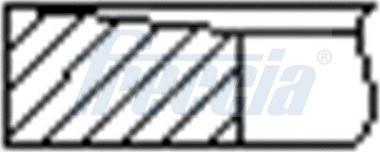 Freccia FR10-385700 - Комплект поршневих кілець autodetail.com.ua