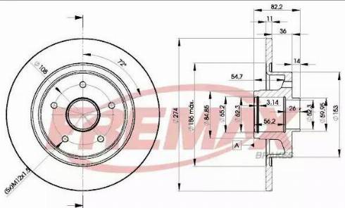 FREMAX BD-2236 - Гальмівний диск autodetail.com.ua