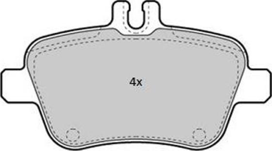FREMAX FBP-1870 - Комплект гальмівних накладок, дискове гальмо autodetail.com.ua