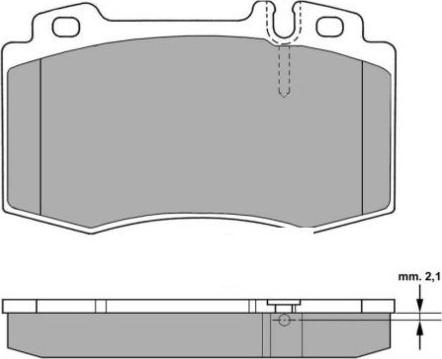 FREMAX FBP-1299 - Комплект гальмівних накладок, дискове гальмо autodetail.com.ua