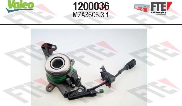 FTE 1200036 - Центральна муфта вимкнення зчеплення, зчеплення autodetail.com.ua