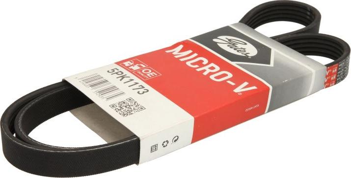Gates 5PK1173 - Поліклиновий ремінь autodetail.com.ua