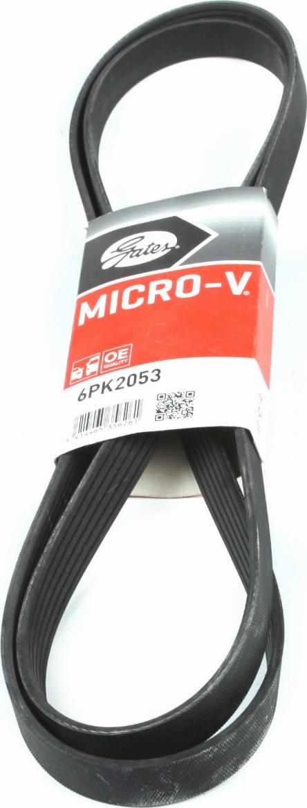 Gates 6PK2053 - Поліклиновий ремінь autodetail.com.ua