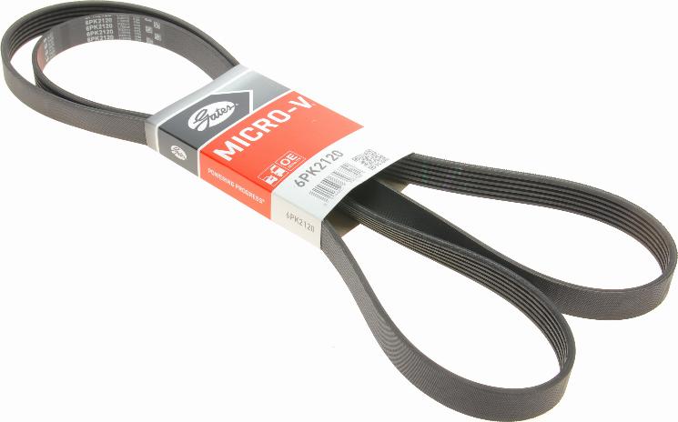 Gates 6PK2120 - Поліклиновий ремінь autodetail.com.ua