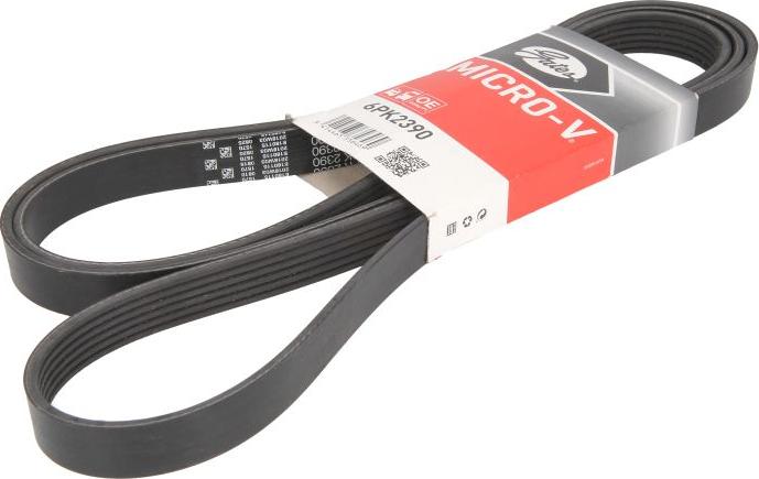 Gates 6PK2390 - Поліклиновий ремінь autodetail.com.ua