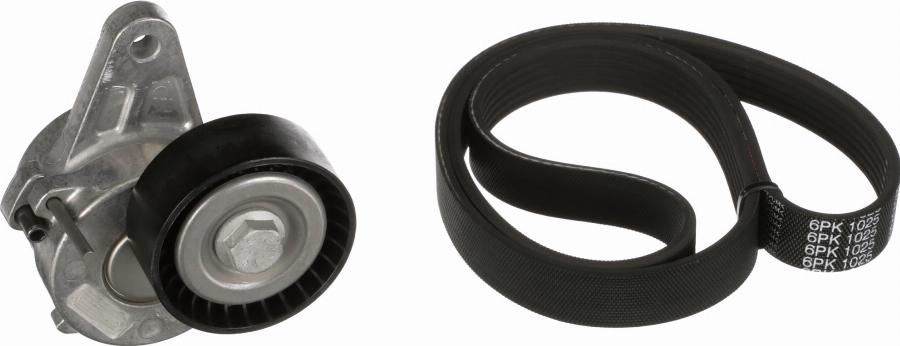 Gates K016PK1025 - Комплект поліклинових ременів autodetail.com.ua