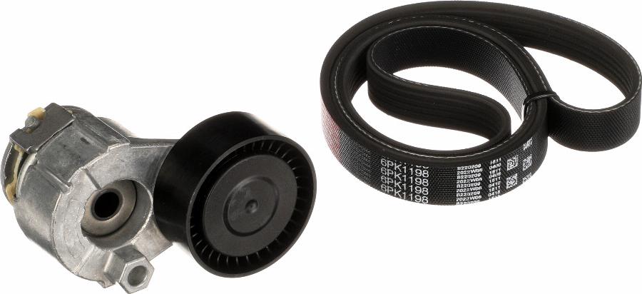 Gates K016PK1198 - Комплект поліклинових ременів autodetail.com.ua