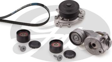 Gates KP17PK2035-2 - Водяний насос+ комплект поліклинових ременів autodetail.com.ua
