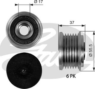 Gates OAP7046 - Шків, генератор autodetail.com.ua