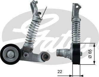 Gates T39373 - Відвідний/напрямний ролик, поліклиновий ремінь autodetail.com.ua