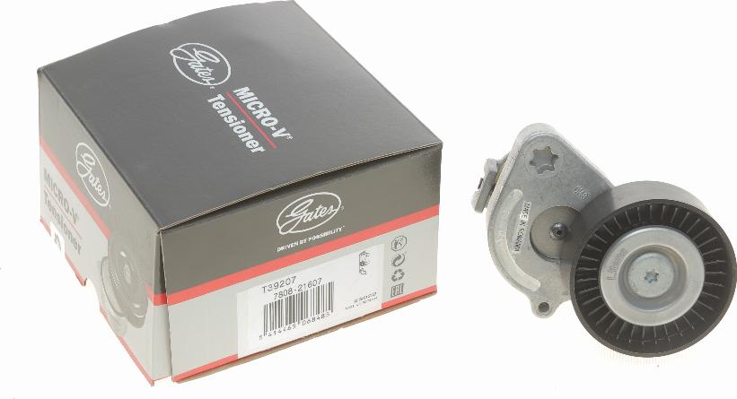 Gates T39207 - Натяжний пристрій, клиновий ремінь autodetail.com.ua