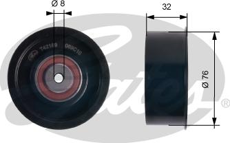 Gates T42169 - Відвідний/напрямний ролик, зубчастий ремінь autodetail.com.ua
