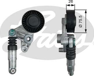 Gates T39043 - Натяжний пристрій, клиновий ремінь autodetail.com.ua