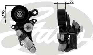 Gates T38305 - Натяжний пристрій, клиновий ремінь autodetail.com.ua