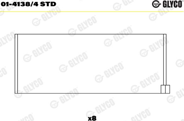 Glyco 01-4138/4 STD - Підшипник шатуна autodetail.com.ua