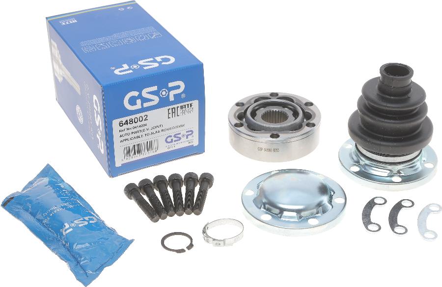 GSP 648002 - Комплект шарнірів, приводний вал autodetail.com.ua