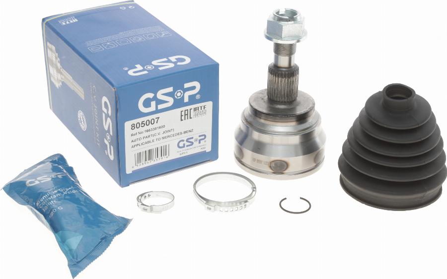 GSP 805007 - Комплект шарнірів, приводний вал autodetail.com.ua