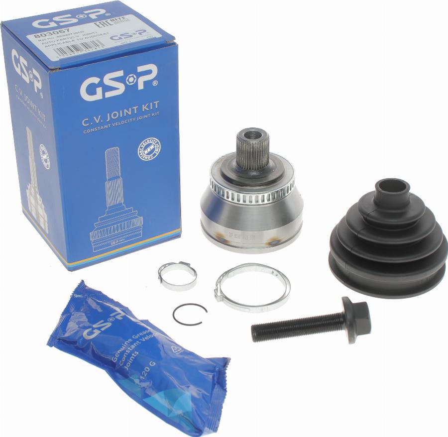 GSP 803067 - Комплект шарнірів, приводний вал autodetail.com.ua