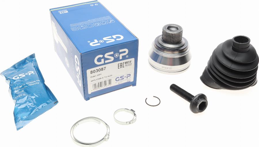 GSP 803087 - Комплект шарнірів, приводний вал autodetail.com.ua