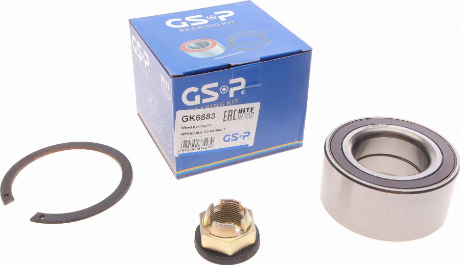 GSP GK6683 - Комплект колісних підшипників autodetail.com.ua
