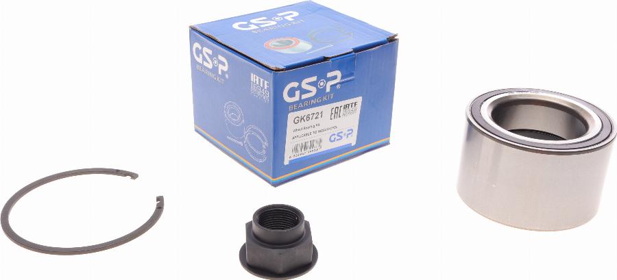 GSP GK6721 - Комплект колісних підшипників autodetail.com.ua