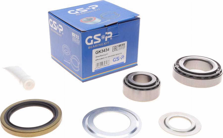 GSP GK3434 - Комплект колісних підшипників autodetail.com.ua