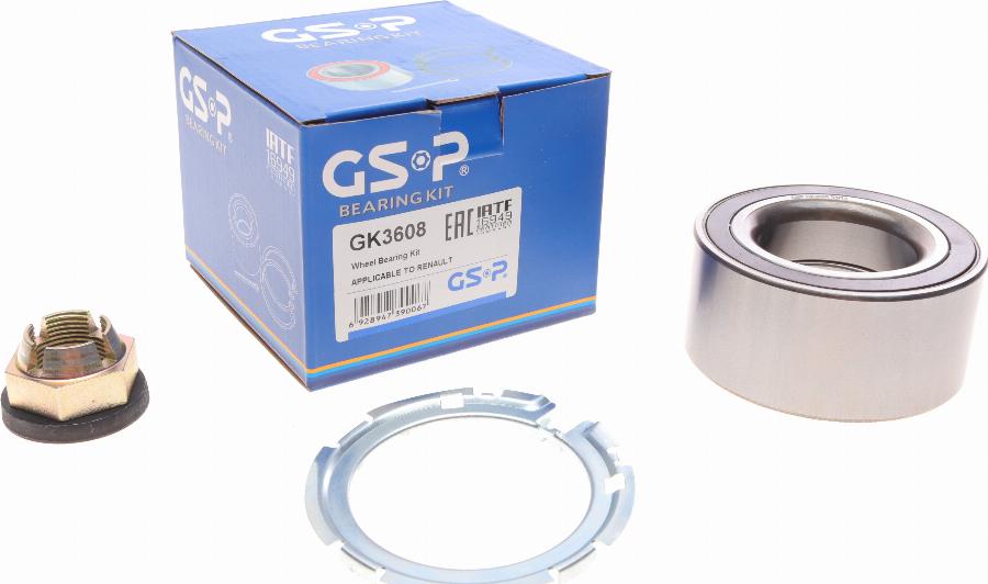 GSP GK3608 - Комплект колісних підшипників autodetail.com.ua