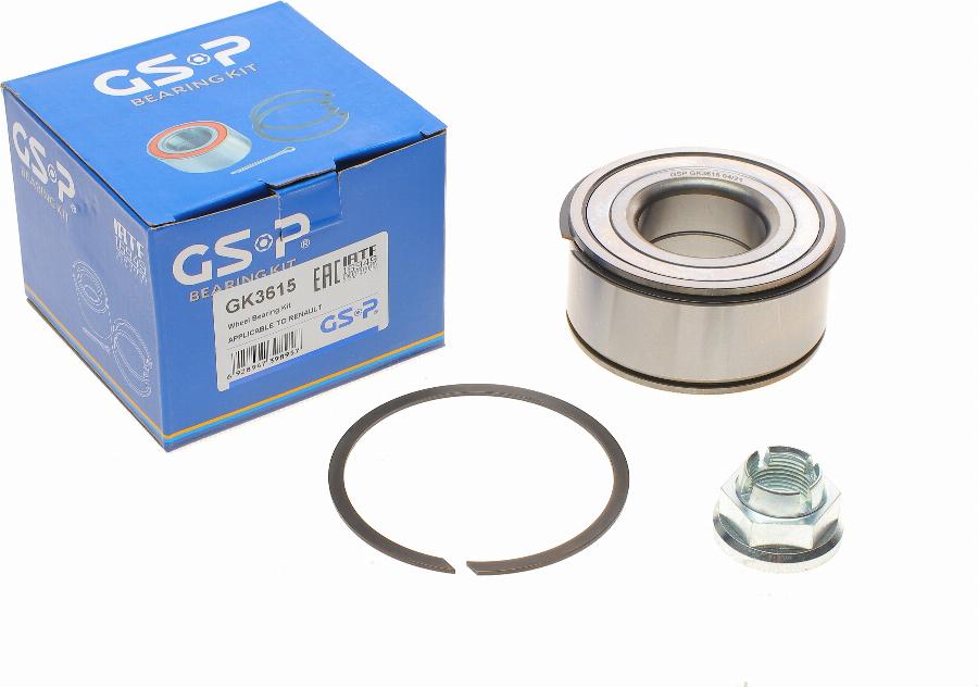 GSP GK3615 - Комплект колісних підшипників autodetail.com.ua