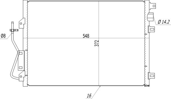 Hart 608 630 - Конденсатор, система кондиціонування повітря autodetail.com.ua
