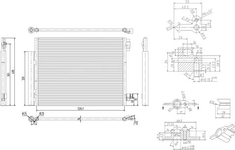 Hart 616 714 - Конденсатор, система кондиціонування повітря autodetail.com.ua