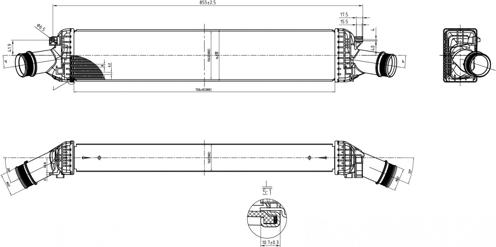 Hart 612 518 - Охолоджувач наддувального повітря autodetail.com.ua