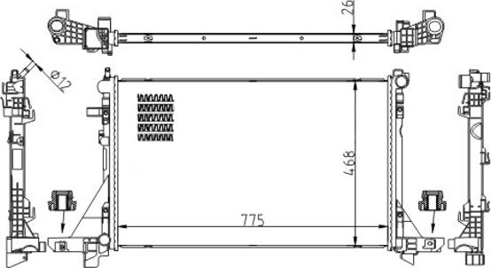 Hart 622 081 - Радіатор, система охолодження двигуна autodetail.com.ua