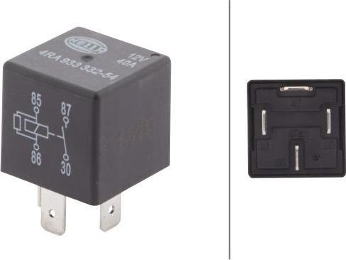 HELLA 4RA 933 332-541 - Реле, робочий струм autodetail.com.ua
