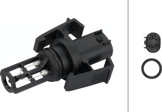 HELLA 6PT 009 109-291 - Датчик, температура вхідного повітря autodetail.com.ua