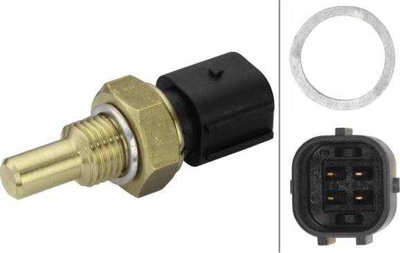 HELLA 6PT 009 309-251 - Датчик, температура охолоджувальної рідини autodetail.com.ua