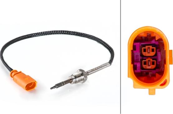 HELLA 6PT 014 494-321 - Датчик, температура відпрацьованих газів autodetail.com.ua