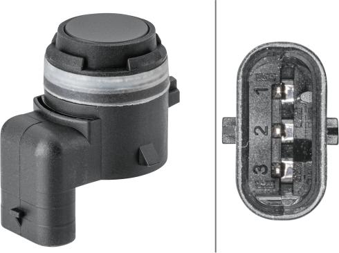 HELLA 6PX358 141-781 - Датчик, паркувальний датчик autodetail.com.ua