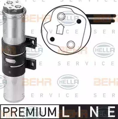 HELLA 8FT 351 197-591 - Осушувач, система кондиціонування повітря autodetail.com.ua