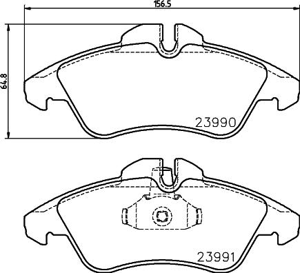 HELLA PAGID 8DB 355 014-481 - Комплект гальмівних накладок, дискове гальмо autodetail.com.ua