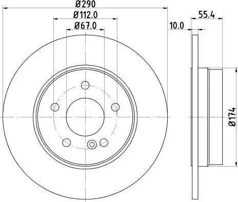 Febi Bilstein 4628 - Гальмівний диск autodetail.com.ua