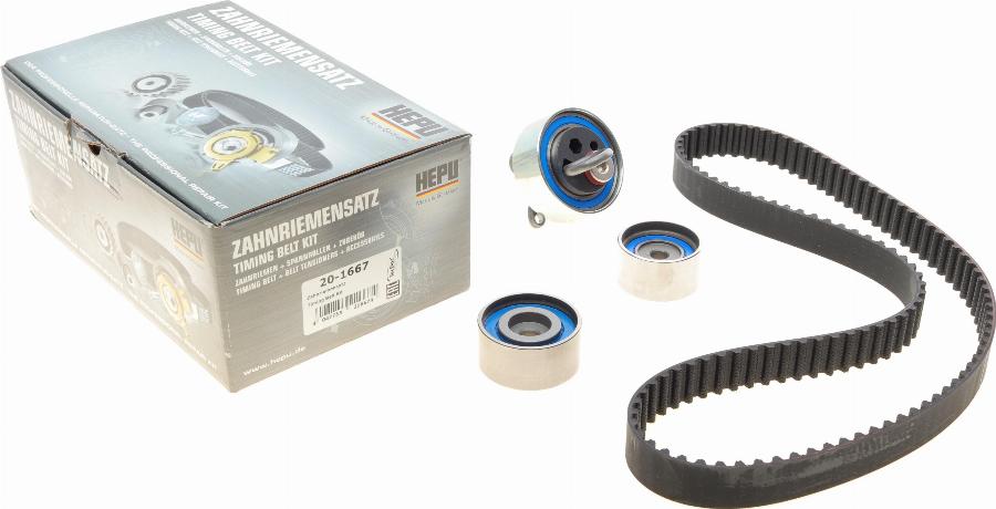 Hepu 20-1667 - Комплект зубчастих ременів autodetail.com.ua