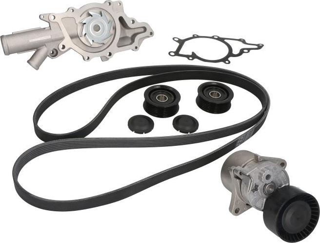 Hepu PK15380 - Водяний насос+ комплект поліклинових ременів autodetail.com.ua
