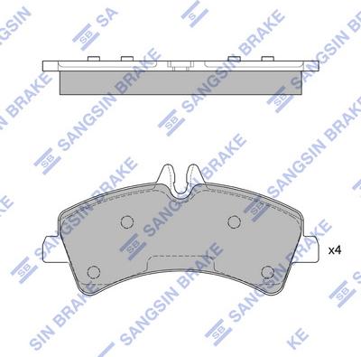 Hi-Q SP1426 - Комплект гальмівних накладок, дискове гальмо autodetail.com.ua