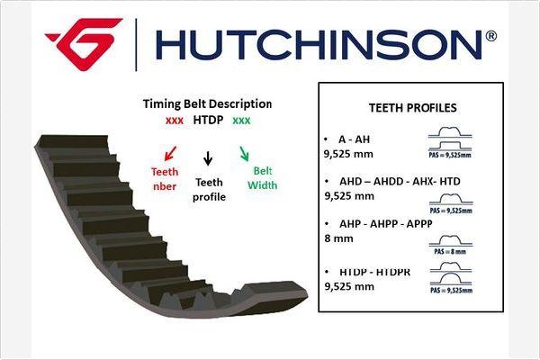 Hutchinson 096HTDPT173 - Зубчастий ремінь autodetail.com.ua