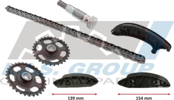 IJS GROUP 40-1236/1237FK - Комплект ланцюгів привода autodetail.com.ua