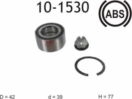 IJS GROUP 10-1530 - Комплект колісних підшипників autodetail.com.ua