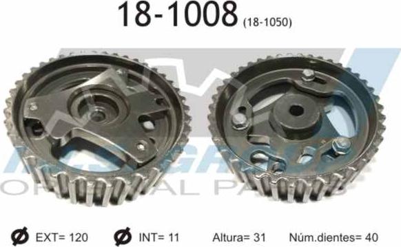IJS GROUP 18-1008 - Зубчасте колесо, кулачковий вал autodetail.com.ua