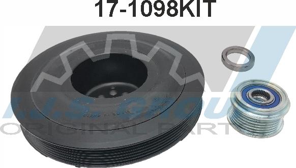 IJS GROUP 17-1098KIT - Шків, колінчатий вал autodetail.com.ua